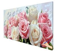 Dipingere con i Numeri Adulti Fiori 120x50cm XXL Paint by Numbers Quadri da Dipingere Numerati Piante Hobby Creativi Adulti Painting by Numbers Kit per Pittura Olio Regalo Decorazioni Autunnali E-21