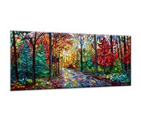 Dipingere con i Numeri Adulti Foresta DIY Paint by Numbers Paesaggio Quadri da Dipingere Numerati con 3 Pennelli e Colori Acrilici, Hobby Creativi Adulti, Idee Regalo Bambini Donna, 80x160cm w0-723