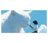 Dipingere con i Numeri Adulti Gatto Kit Pittura Bambini Passatempo Disegni da Colorare per Adulti Quadri da Dipingere Numerati Hobby Creativi Ragazza Kit Pittura Acrilica 50x100cm Senza Telaio u-9774