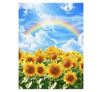 Dipingere con i Numeri Adulti Girasole Dipingere con i Numeri Bambini Paesaggio Quadri Moderni Soggiorno, Hobby Creativi Adulti Paint by Numbers 40x30 CM Canvas Painting per Decorazioni Parete LSJ0107