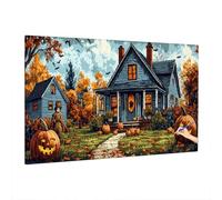 Dipingere con i Numeri Adulti Halloween, Kit di Paint by Numbers Paesaggi Quadri da Dipingere Numerati, Pittura Acrilica Kit Fai Da Te per Principianti, Hobby Creativi Adulti, Regalo Donna 90x40cm C-0