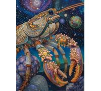 Dipingere Con I Numeri Adulti Homard Paint by Numbers Animal Pittura Con I Numeri, Fai Da Te Kit Pittura Adulti Couleur Tela Paintings Kits per Decora la Casa Regalo, Senza Cornice 70x100cm V-0498