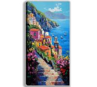 Dipingere con i Numeri Adulti Italia Dipingere con i Numeri Paesaggio Motivo Design, Fai-da-Te Kit di Pittura Acrilica per Bambini Adulti Hobby Creativi per Home Room Decor Regalo 70x120cm-fu541u