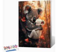 Dipingere con i Numeri Adulti Koala, Kit Quadri da Dipingere Numerati Animale Fai-da-Te con Pennelli Pittura Pigmento Acrilico, Passatempo per Adulti, Regalo Donna, Decorazioni 70x95 cm -WX251058N