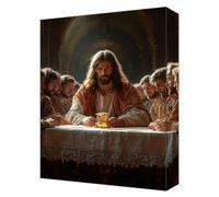 Dipingere con i Numeri Adulti, L'Ultima Cena Quadri da Dipingere Numerati, Kit Pittura Acrilica DIY Bambini, Hobby Creativi Adulti, Dipinto a Mano Kit Pittura a Olio 90x120cm (Senza Cornice) T-999