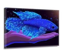 Dipingere con i Numeri Adulti Mano Pescare, Regalo Bambina 7 Anni, Kit Creart Art Paint by Numbers, Kit Pittura Acrilica Fai da Te con Pennelli, Artigianato per la Casa, Regalo Donna 100x150cm L-g-130