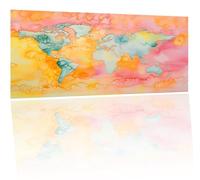 Dipingere con i Numeri Adulti mappa sogno 25x50cm DIY Dipingere con i Numeri Hobby Creativi Adulti, Pittura Olio Tela con 3 Pennelli e Pigmento Acrilico Paint by Numbers per Decorazione Regalo Y-49