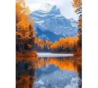 Dipingere con i Numeri Adulti Montagna, DIY Paint by Numbers Fiume, Dipingere con i Numeri con 3 Pennelli e Vernice Acrilica, Hobby Creativi Adulti, Decorazione Casa, Regalo Donna 80x110cm 4-5103