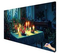 Dipingere con i Numeri Adulti Natale 120x50cm XXL Paint by Numbers Quadri da Dipingere Numerati Famiglia Hobby Creativi Adulti Painting by Numbers Kit per Pittura Olio Decorazioni Autunnali I-33