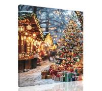 Dipingere Con i Numeri Adulti Natale Dipingere con i Numeri con Telaio 60 x 90 cm,Paesaggio Paint by Numbers con Vernici e Pennelli, Kit di Pittura a Olio Fai-da-Te per Decorazioni Casa Regalo,kk-666