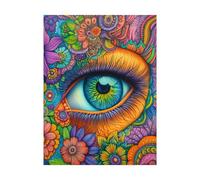 Dipingere con i Numeri Adulti Occhio Fai da te Hobby Creativi Adulti con Colore Tele per Dipingere Astratto 50 x 70cm 36 Colori Acrilici e Pennello Pittura, Quadri Moderni Soggiorno Regalo 2YH-8207