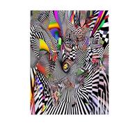 Dipingere con i Numeri Adulti Occhio Fai da te Hobby Creativi Adulti con Colore Tele per Dipingere Astratto 50 x 70 cm 36 Colori Acrilici e Pennello Pittura, Quadri Moderni Soggiorno Regalo 2YH-9523