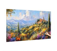 Dipingere con i Numeri Adulti Paesaggi, Kit di Paint by Numbers Rurale Quadri da Dipingere Numerati, Pittura Acrilica Kit Fai Da Te per Principianti, Hobby Creativi Adulti, Regalo Donna 90x40cm Z-64