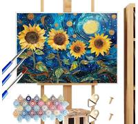 Dipingere con i Numeri Adulti Paesaggio, 100x120cm, DIY Colorare Paint by Numbers Hobby Creativi Adulti Malen Nach Zahlen Fiori, Quadri da Dipingere Numerati Su Tela per Decorazione Casa Regalo, R802