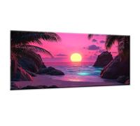 Dipingere con i Numeri Adulti Paesaggio DIY Paint by Numbers Tramonto Quadri da Dipingere Numerati con 3 Pennelli e Colori Acrilici, Hobby Creativi Adulti, Idee Regalo Bambini Donna, 20x40cm w0-416