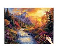 Dipingere con i Numeri Adulti Paesaggio Paint by Numbers Natura, Quadri da Dipingere Numerati Hobby Creativi Adulti Kit Pittura, Fai Da Te Colorare con I Numeri per Regalo Donna Decor 90x70cm U-80