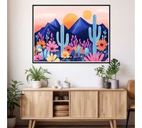 Dipingere con i Numeri Adulti Paesaggio Paint by Numbers Pianta Kit Pittura Adulti, Dipingere con i Numeri Bambini Fai Da Te Kit Pittura Olio con Acrilici e Pennelli, Decorazioni Casa 40x50cm 2y-401