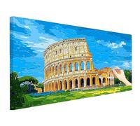 Dipingere con i Numeri Adulti Paesaggio Paint by Numbers Roma 100x40cm Cheerful Painting by Numbers Adulti Hobby Creativi, Quadri da Dipingere con Numeri per Regalo Donna Decorazioni Autunnali L-21