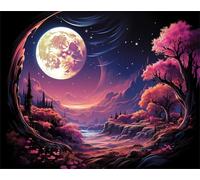 Dipingere con i Numeri Adulti Paesaggio Quadri da Dipingere Numerati DIY Paint by Numbers, Kit per Tela 70x95cm, Senza Cornice, Hobby Creativi Adulti Idee Regalo Donna Decorazioni Casa, Albero x-z255