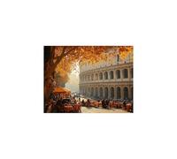 Dipingere con i Numeri Adulti Roma, Luminescenza Paint by Numbers 50 x 70cm Kit Pittura con Luminescenza Colori Acrilici Tele per Dipingere con i Numeri Città per Regalo Donna GYYH-2169