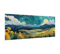 Dipingere con i Numeri Adulti Rurale, Fai Da Te Paint by Numbers Cielo Quadri da Dipingere Numerati con Telaio Pennelli e Acrilici, Hobby Creativi Adulti, Decorazioni Casa Regalo 100x200cm, d905k