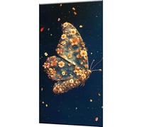 Dipingere con i Numeri Adulti Sogno DIY Paint by Numbers Farfalla Quadri da Dipingere Numerati con 3 Pennelli e Colori Acrilici, Hobby Creativi Adulti, Idee Regalo Bambini Donna, 40x80cm w0-1278