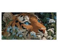 Dipingere con i Numeri Adulti Tigre Kit Pittura Bambini Passatempo Disegni da Colorare per Adulti Quadri da Dipingere Numerati Hobby Creativi Animale Kit Pittura Acrilica 50x100cm Senza Telaio u-8718