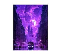 Dipingere con i Numeri Adulti Tram Fai da te Hobby Creativi Adulti con Colore Tele per Dipingere Luna 30x40cm 36 Colori Acrilici e Pennello Pittura, Quadri Moderni Soggiorno per Regalo Donna 2YH-13684