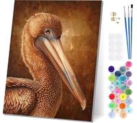 Dipingere con i Numeri Adulti Uccelli, Dipingere con i Numeri Astratto, Fai da te Paint by Numbers Kits con 3 Pennelli e Pigmento Acrilico, Hobby Creativi Adulti, Decorazioni Casa 100x135cm 8-2261