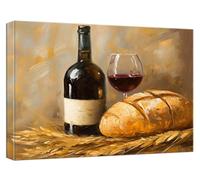 Dipingere con i Numeri Adulti Vino Paint by Numbers Pane Quadro da Dipingere con Numeri DIY Painting by Numbers Bambini Principianti con Vernici e 3 pennelli Room Decor 70x100cm Senza Telaio ,Model752