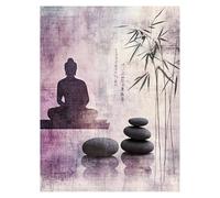 Dipingere con i Numeri Adulti Zen Dipingere con i Numeri Bambini Arte Quadri Moderni Soggiorno, Hobby Creativi Adulti Paint by Numbers 70 x 50 CM Canvas Painting per Decorazioni Parete Regalo LSJ-1943