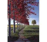 Dipingere Con I Numeri Albero, Pianta Dipingere Con I Numeri Adulti, Fai Da Te Disegni da Colorare per Adulti Con Pennelli e Vernice Acrilica, Paint by Numbers Kits, Decor Casa Regalo, 40x50cm W-8935