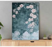 Dipingere con i Numeri Astratto, Paesaggio Dipingere con i Numeri Adulti con Cornice, Kit Pittura Adulti Acrilica Fai da Te Creativo Paint by Numbers per Decorazioni Casa Regalo Donna 50x70cm LiN-1118
