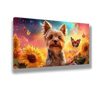 Dipingere con i Numeri Cane Dipingere con i Numeri Bambini e Principianti Animalse Paint by Numbers Kits, Pennelli Pigmenti Acrilici, Decorazioni Casa, Regalo Donna, 90 x 180 cm(Senza Cornice)890-W