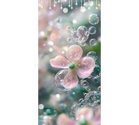 Dipingere con i Numeri Fiore Di Pesco Colorare con i Numeri Adulti Sogno DIY Painting by Numbers per Bambini e Principianti con Colori Acrilici e Pennelli Halloween Decorazioni Regalo 100X130cm P0-778