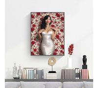 Dipingere con i Numeri Fiore Donna Dipingi con i Numeri Principianti e Adulti Kit Completo, Hobby Creativi per Adulti, pittura a olio per la casa, Quadri fai da te, 60x90 cm Senza Cornice PjY883 0-7