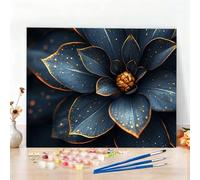 Dipingere con i Numeri Fiore Paint by Numbers Passatempo per Adulti Pianta Dipingere con i Numeri Kit Completo con Pennelli e Colori Acrilici,Decorazione Casa, Come Regali,Senza Cornice 120x90cm W6-14