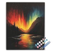 Dipingere con i Numeri Fiume, Paint by Numbers Paesaggio, Kit Dipingere con i Numeri con Pennelli e Acrilici, Hobby Creativi Adulti Idee Regalo Donna Decorazioni Casa 40x50cm Senza Cornice IL-1881