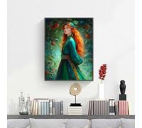 Dipingere con i Numeri Frutta Donna Dipingi con i Numeri Principianti e Adulti Kit Completo, Hobby Creativi per Adulti, pittura a olio per la casa, Quadri fai da te, 60 x 90cm PjY3463 Q-A