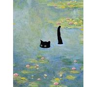 Dipingere con i numeri, gatto nero, set fai da te per adulti, set creativo per adulti, kit per pittura a olio per principianti e adulti, 30 x 40 cm