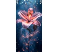 Dipingere con i Numeri Giglio Colorare con i Numeri Adulti Sogno DIY Painting by Numbers per Bambini e Principianti con Colori Acrilici e Pennelli, Hobby Adulti, Halloween Decorazioni 70X180cm P0-790