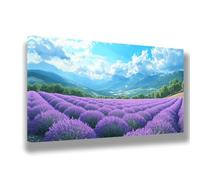 Dipingere con i Numeri Lavanda Dipingere con i Numeri Bambini e Principianti Paesaggio Paint by Numbers Kits, Pennelli Pigmenti Acrilici, Decorazioni Casa, Regalo Donna, 40 x 80 cm(Senza Cornice)864-W