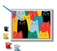 Dipingere con i Numeri Lavoretti Creativi per Bambini 5 6 7 8 9 10 11 Anni Paint by Numbers Quadri Numerati Pittura Lavoretti Painting Disegno DIY Kit Dipingi Fai Da Te Regalo Confezione di Gatti