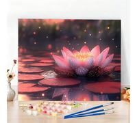 Dipingere con i Numeri Loto Paint by Numbers Passatempo per Adulti Pianta Dipingere con i Numeri Kit Completo con Pennelli e Colori Acrilici,Come Regali e Decorazione Casa,Senza Cornice 90x120CM W6-99