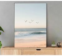 Dipingere con i Numeri Paesaggio, Oceano Dipingere con i Numeri Adulti con Cornice, Kit Pittura Adulti Acrilica Fai da Te Creativo Paint by Numbers per Decorazioni Casa Regalo Donna 20x30cm Li8-2634