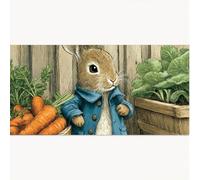 Dipingere con i Numeri per Adulti Animale, Coniglio Paint by Numbers Bambini Disegni da Colorare per Adulti Fai da te Olio La Pittura di Kit Pigmento Acrilico, Decora la Casa Regalo 20x40cm 1T-220