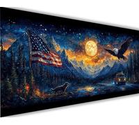 Dipingere con i Numeri per Adulti Aquila Paint by Numbers Kit Paesaggio Fai da te Hobby Creativi Adulti, Dipingere Numerati con Pennelli e Acrilico Pigmento, Decorazione Parete Regalo 50x100 cm L1004