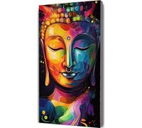 Dipingere con i Numeri per Adulti Budda Paint by Numbers Kit Religione Fai da te Hobby Creativi Adulti,Dipingere Numerati con Pennelli e Acrilico,Decor della Parete di Casa Regalo 60x120cm LE-614
