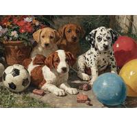 Dipingere con i Numeri,per Adulti e Principianti,Fai Da Te adulti paint by numbers Senza Cornice,Acrilica Kit di Pittura con i numeri su Tela per Decorazione casa 20x30cm(Animale palloncino)