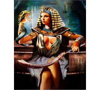Dipingere con i numeri, per adulti, fai da te, dipinto a mano, kit di pittura per adulti, artigianato per la casa, 40 x 50 cm, regina Cleopatra, senza cornice